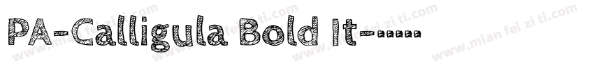 PA-Calligula Bold It字体转换